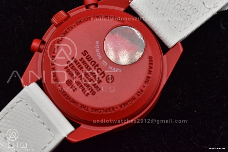 Moonwatch Strap x on UrbanChic Mission 1177 to Swatch Quartz Nylon Mars Bioceramic Omega 0212